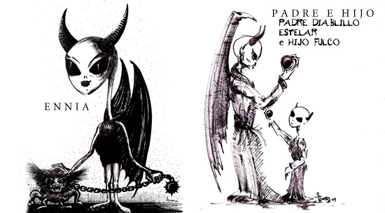 Personajes / Bocetos - Diablillos Estelares