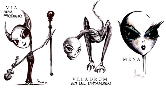 Personajes / Bocetos - Diablillos Estelares